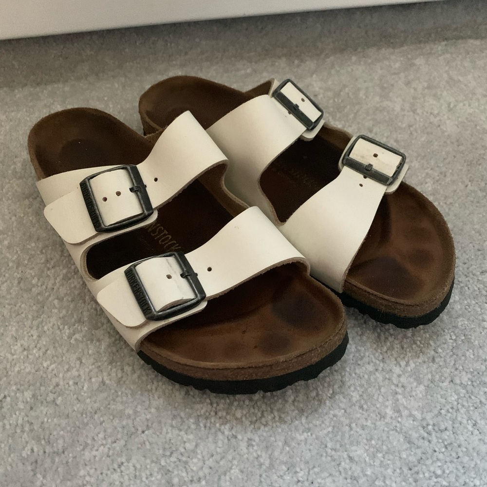 Birkenstock White Arizona Sandal